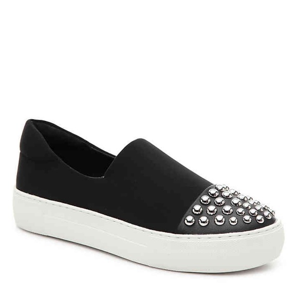 J/Slides Shoes - J Slides Aristocrat Stud Platform Slip On Sneaker